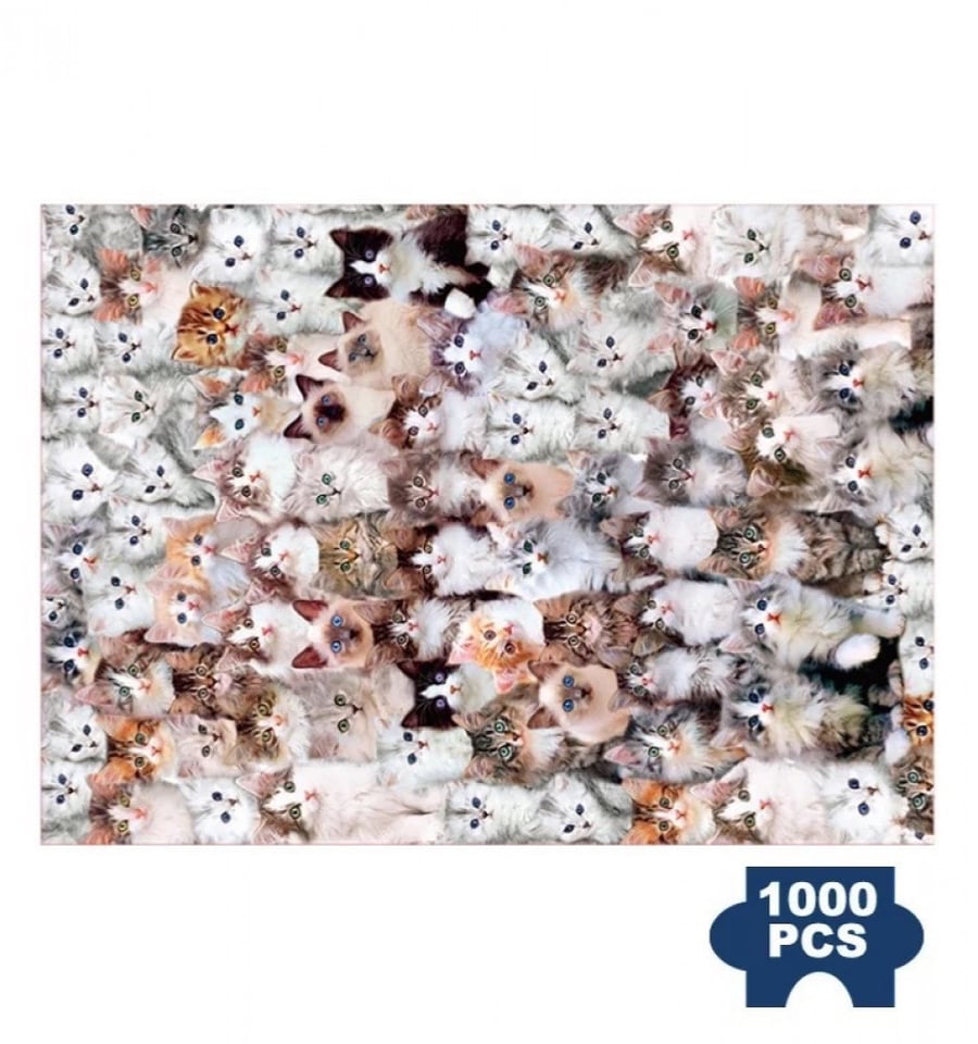 بزل عاشق القطط 1000 قطعة