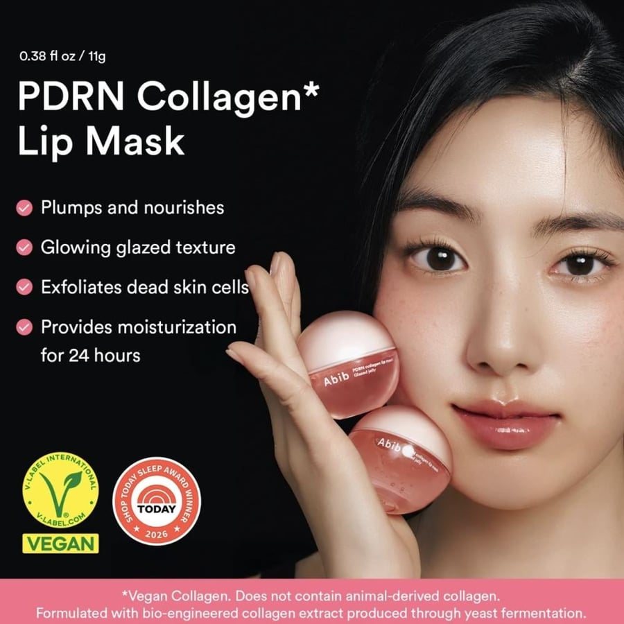 أبيب – قناع الشفاه بالكولاجين وPDRN بتركيبة الجيلي اللامعة 11جرام Abib - PDRN Collagen Lip Mask Glazed Jelly