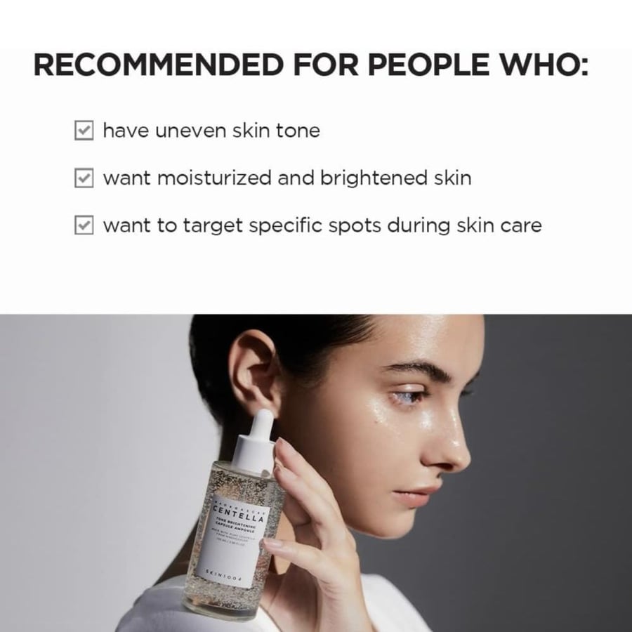 ‏SKIN 1004 - Madagascar Centella Tone Brightening Capsule Ampoule أمبول مادغشقر سنتيلا: كبسولات لتفتيح وتوحيد لون البشرة