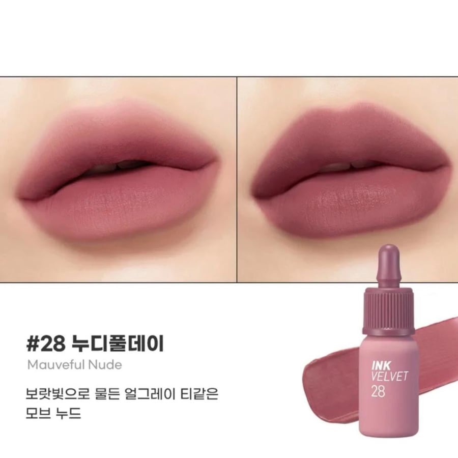 peripera - Ink The Velvet بيريبيرا انك ذا فيلفيت 28Mauveful Nude