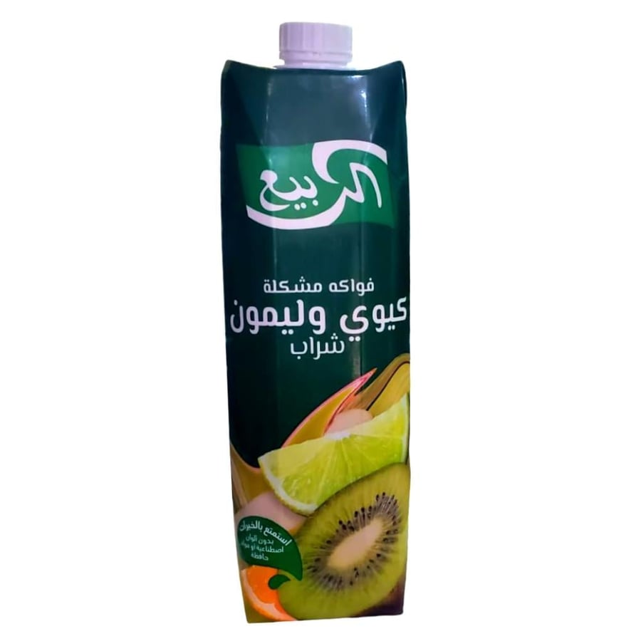 عصير الربيع شراب فواكه مشكلة وكيوي وليمون 1 لتر
