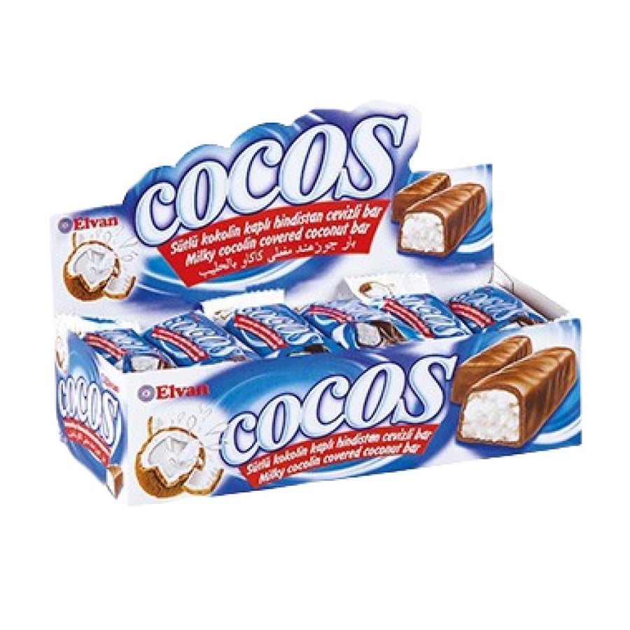 Elvan chocolate coconut with milk 16 grams × 24 pieces