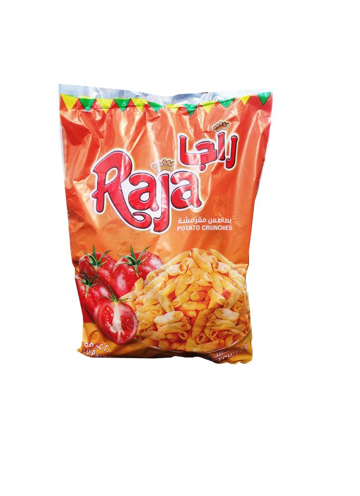 Raja crispy potato chips with ketchup flavor 20 pack