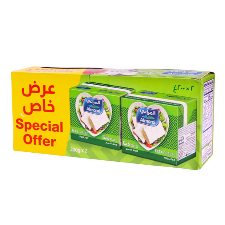 المراعي جبنة فيتا كامل الدسم 2×200جم