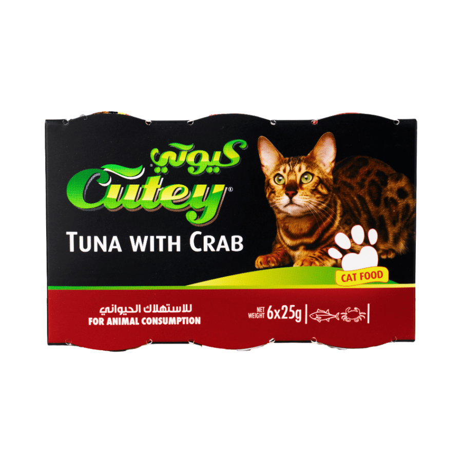 Cat food tuna meat and crab cute 6*25 grams