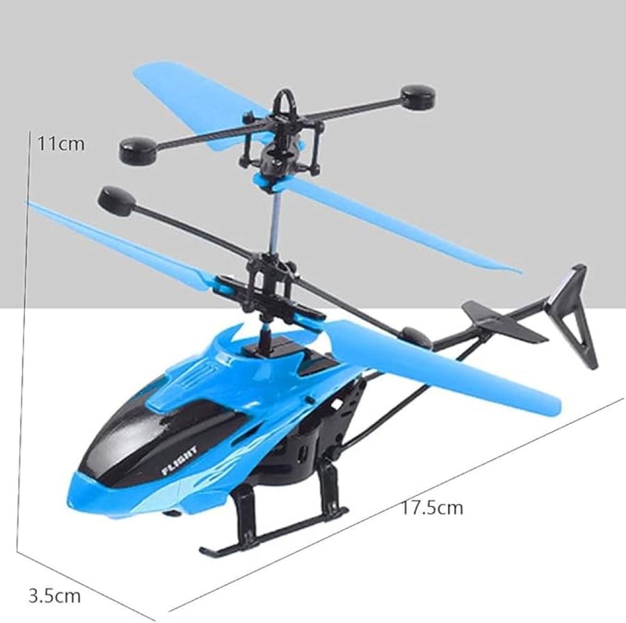A helicopter that works with a gravity sensor for children
