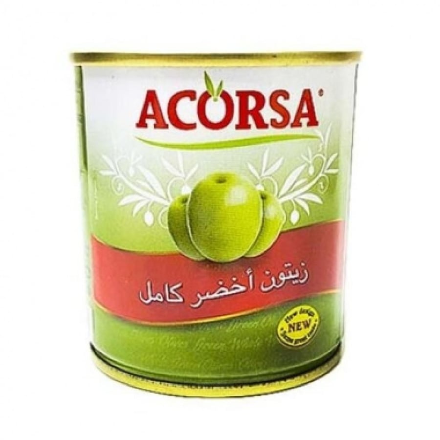 زيتون أخضر اكورسا كامل اسباني 200جم