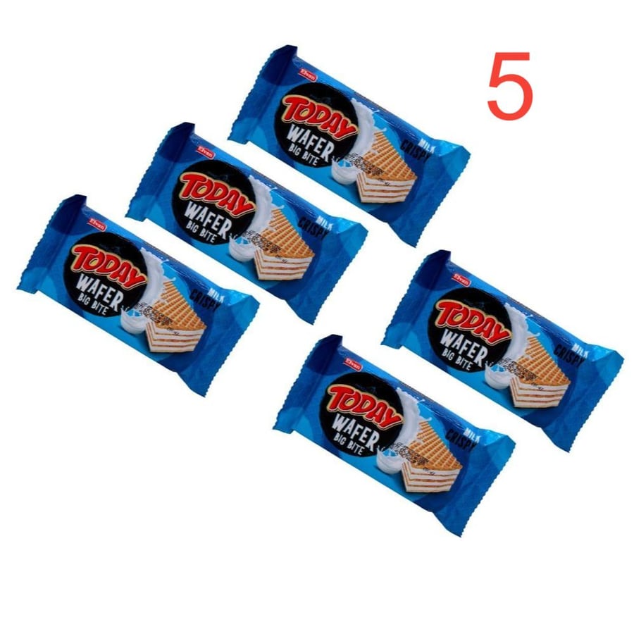 Waffer with cream and milk today 30 grams*5 pieces