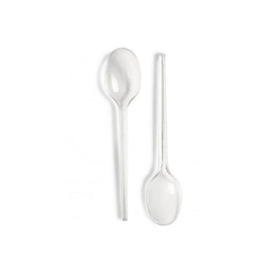 Transparent dining spoons 50 pieces