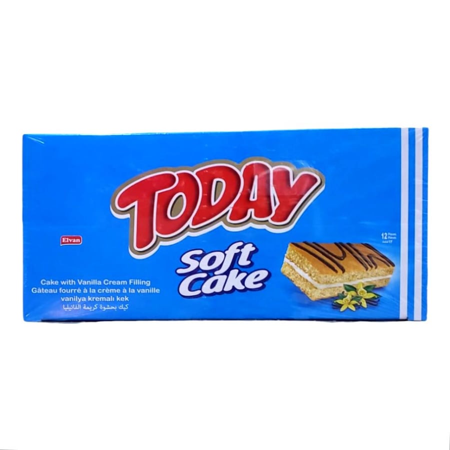 Soft cake with vanilla cream filling from Todi 20 grams *12 pieces