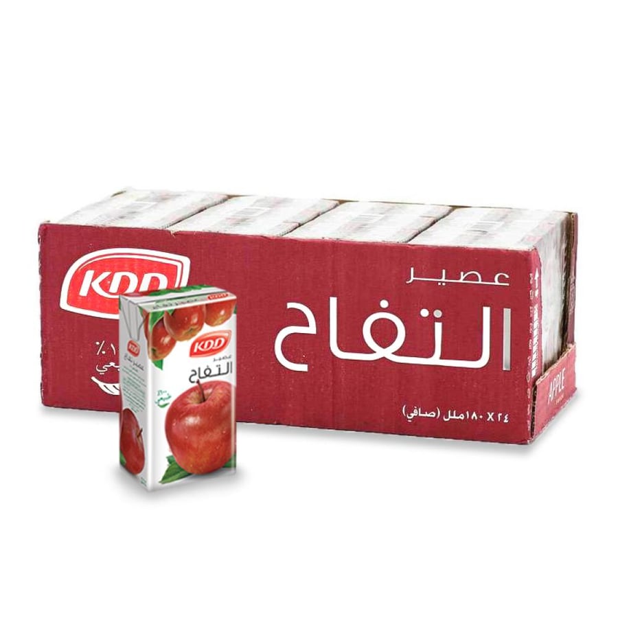 عصير التفاح 24 حبه *180 مل من KDD