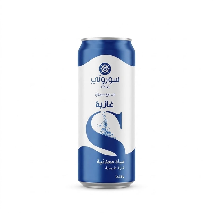 مياه سوروتي معدنية غازية 330مل