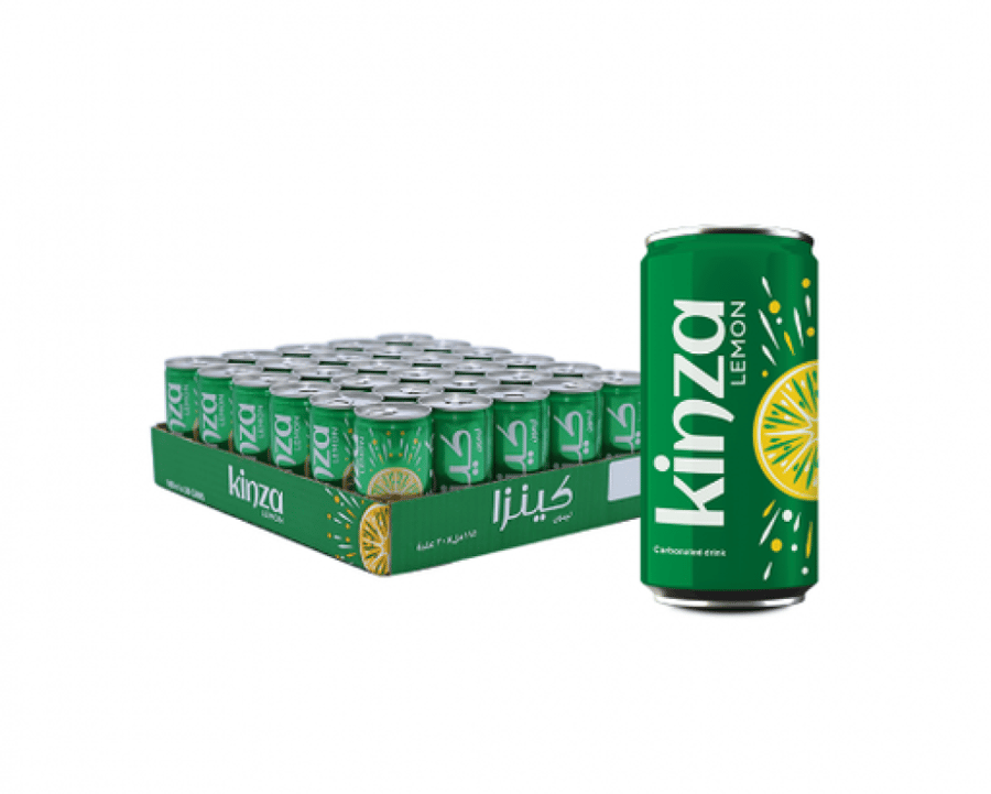Kinza Lemon 185ml 30 packs in a carton