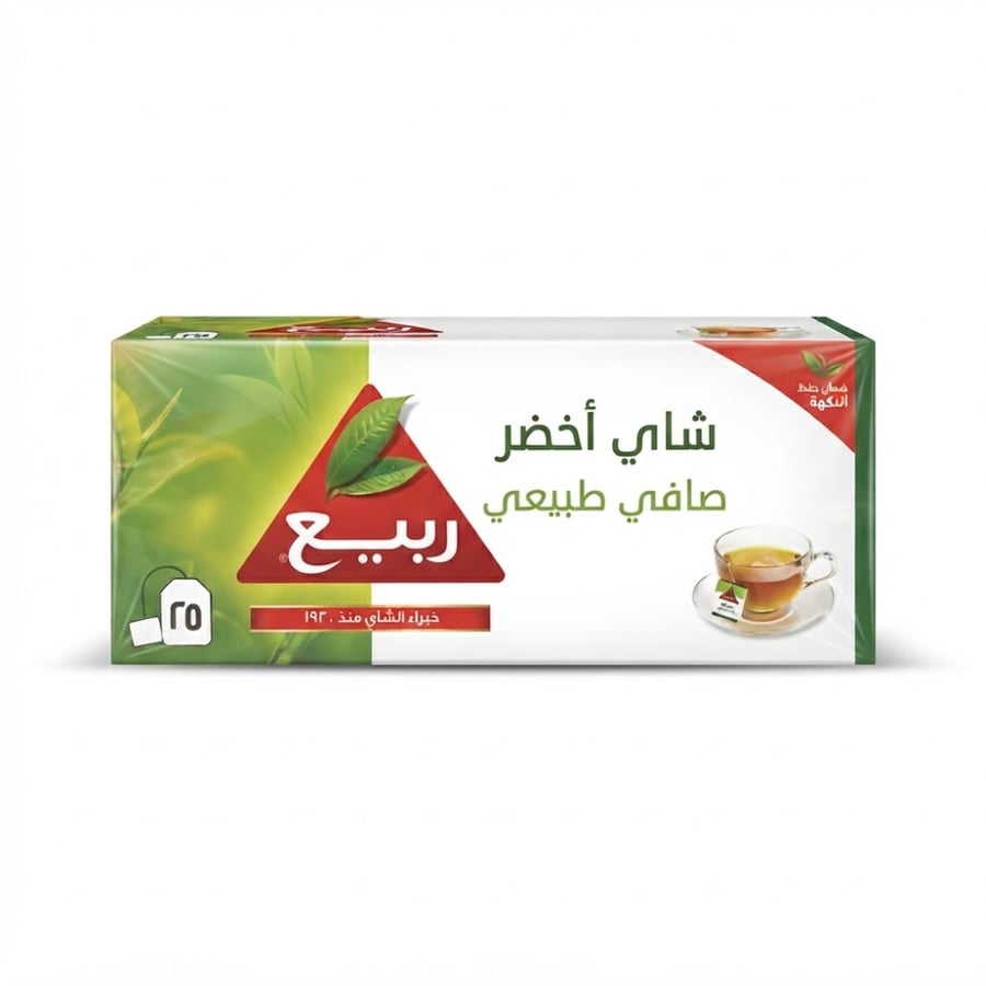 الربيع شاي اخضر عادي 25 كيس