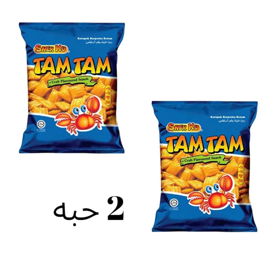 تام تام سلطعون صغير فشار 18جرام *2