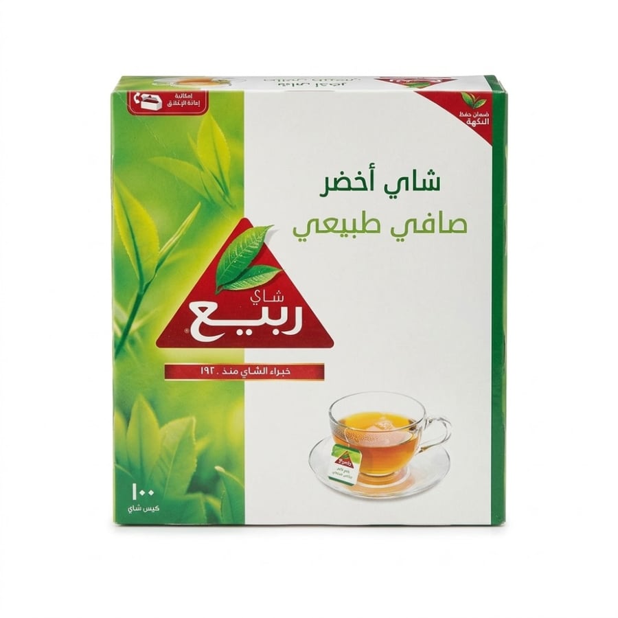 شاي الربيع اخضر بالليمون 100 ظرف