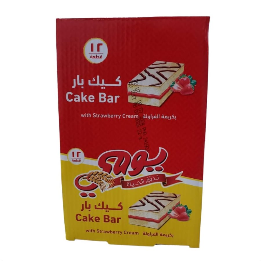 Strawberry cream daily cake bar - 264 grams