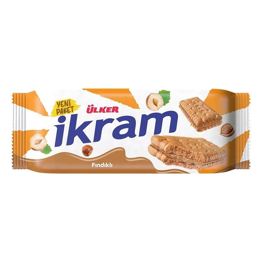 Ulker Ekram Hazelnut Creamy Biscuits 84 grams