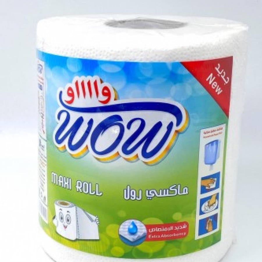 Wow maxi roll kitchen paper 117 tissue