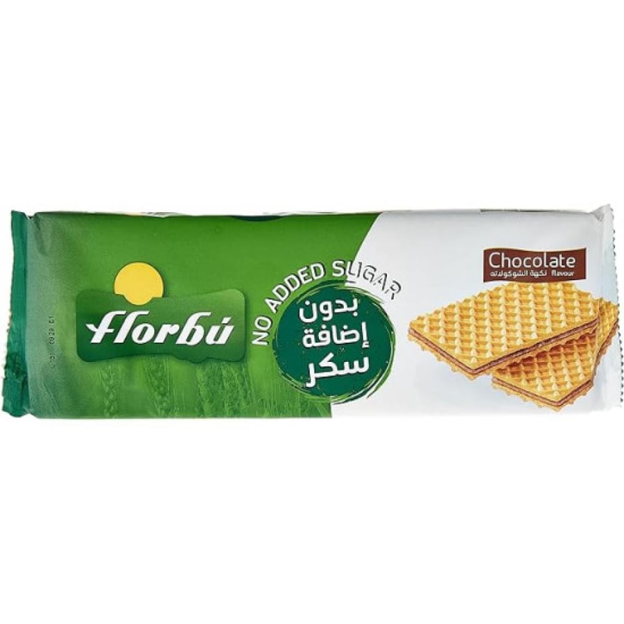 Florobo Waffer with chocolate flavor without sugar 160 grams
