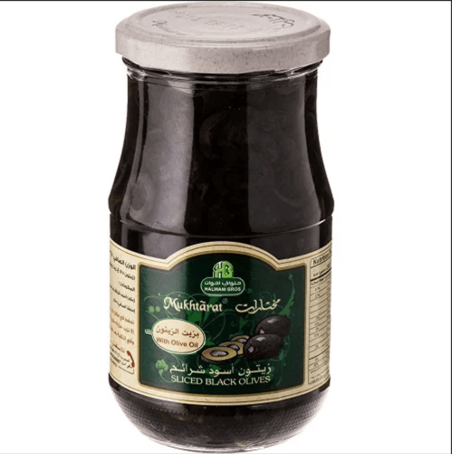 زيتون أسود مختارات شرائح 325 جرام