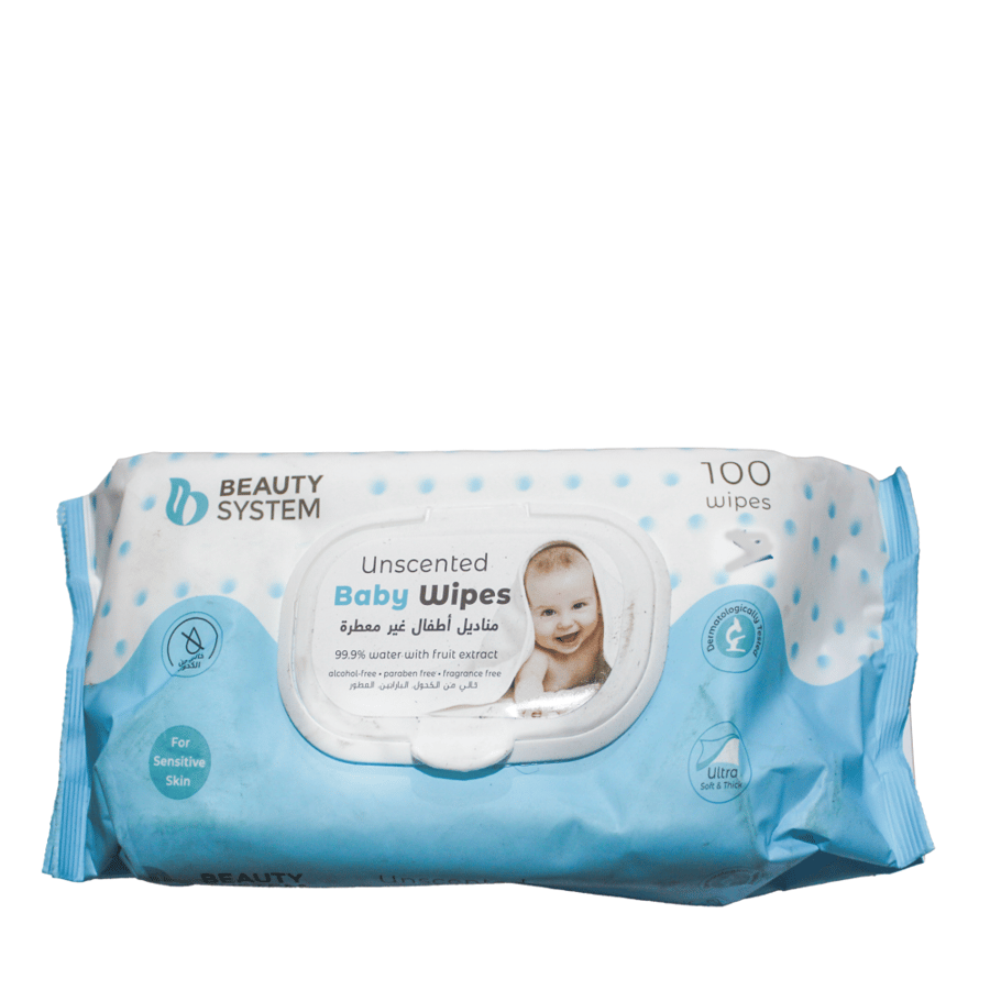 بايبي مناديل اطفال غير معطرة 100منديل