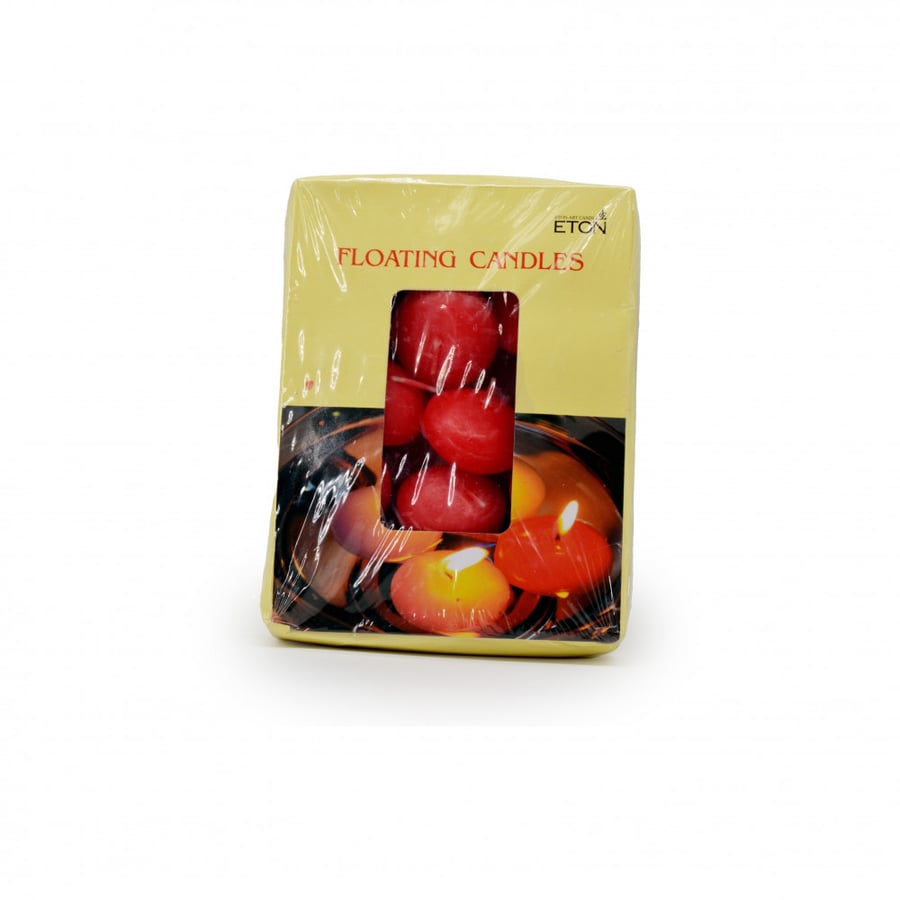 Candles float in water red color 12 pcs