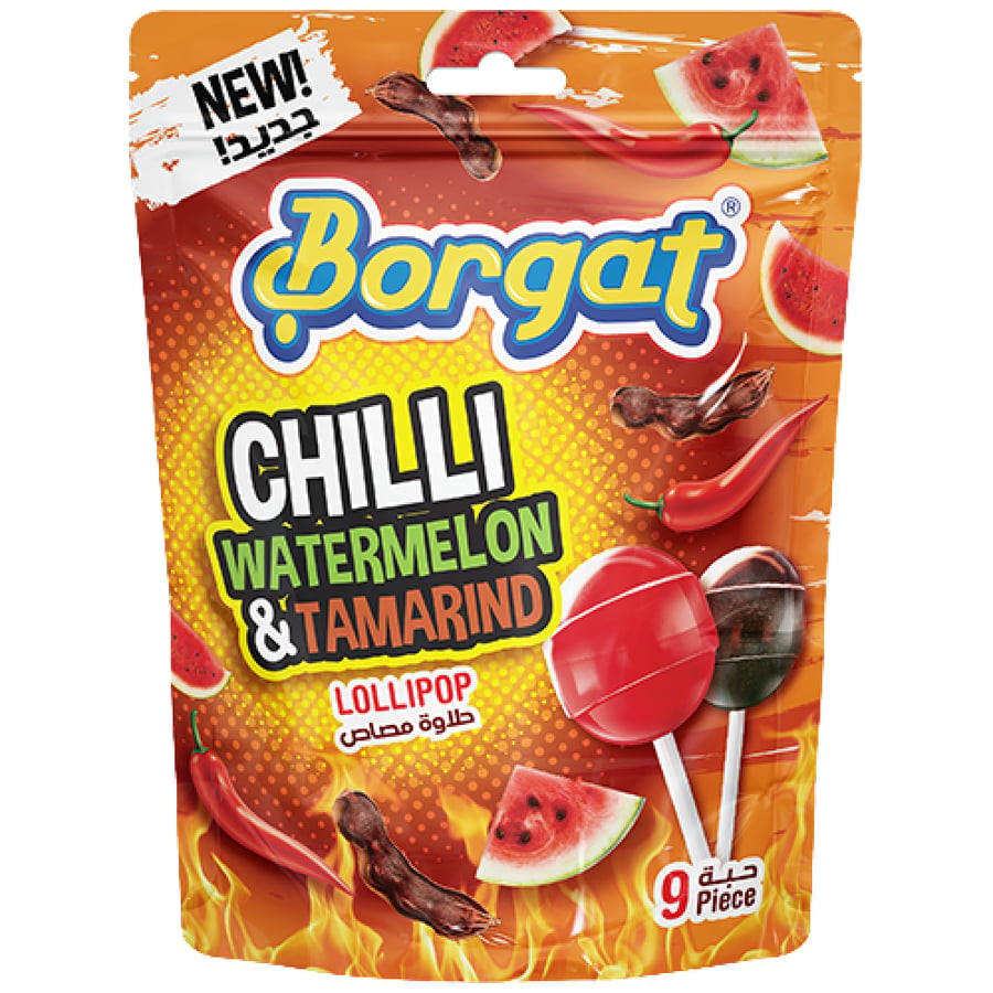 Lollipop sweetness, several flavors with paper leaves, 9 pieces
