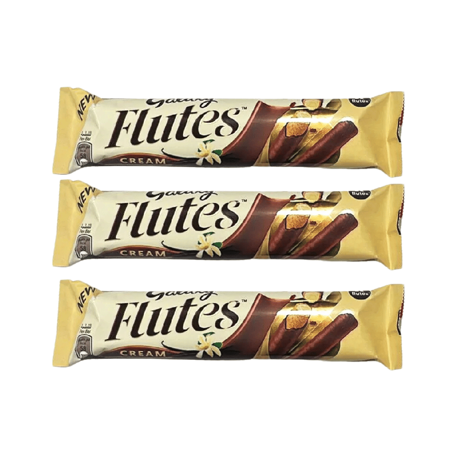 Galaxy chocolate, Flutes, wafer, crispy, wrapped, 22.5g * 3 pieces