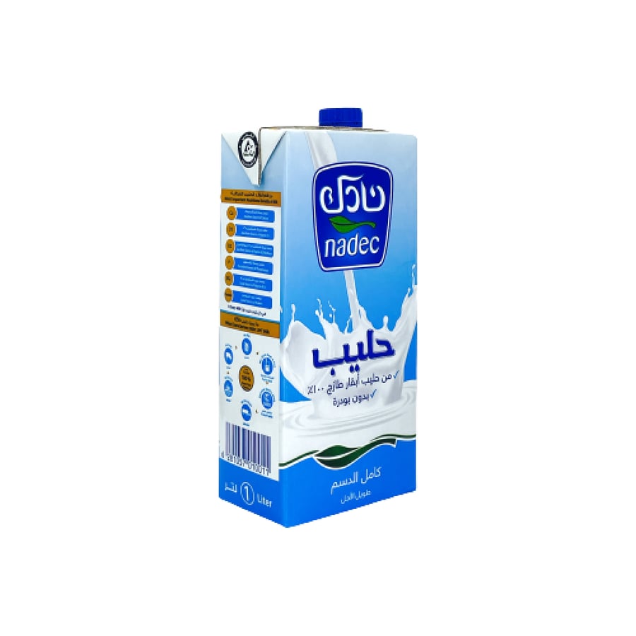 حليب نادك طويل الأجل كامل الدسم - 1لتر