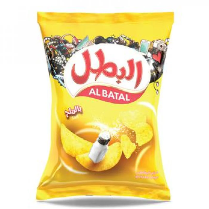 البطل رقائق البطاطس بالملح  110جم