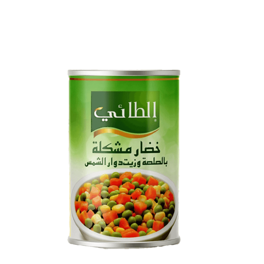 الطائي خضار مشكل بالصلصة وزيت دوار الشمس 400ج