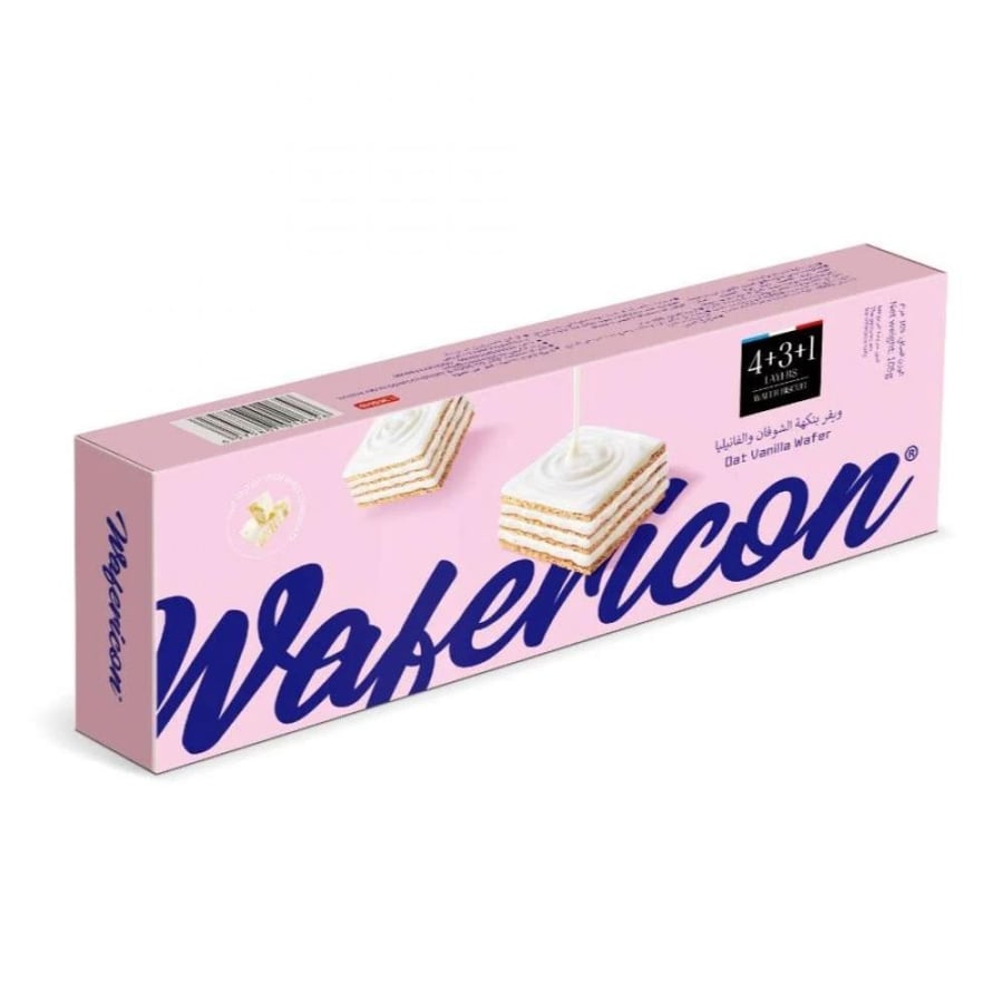Oatmeal and vanilla flavored wafer 105 grams