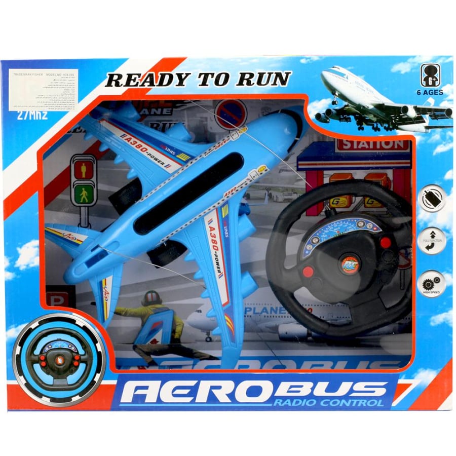 Remote control airplane game with two directions