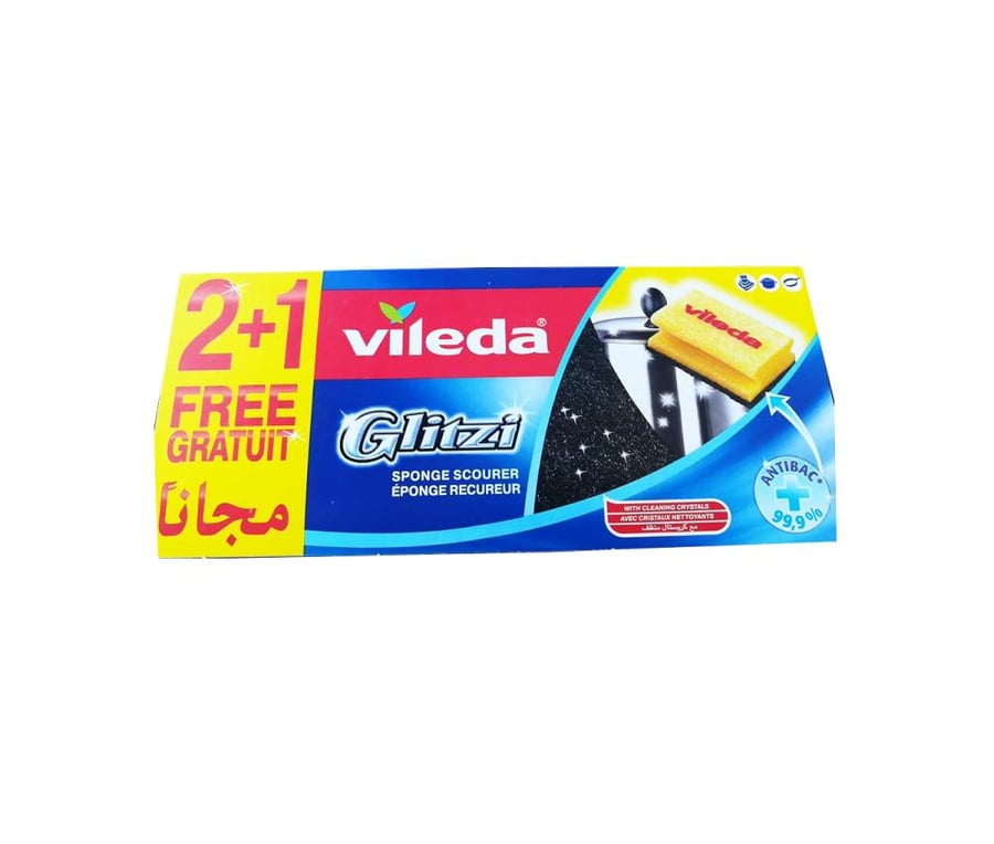 Vileda - Glitz Sponge for Dishwasher 2+1