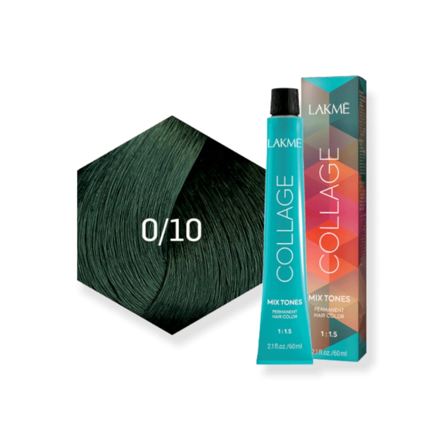 Collage Mix Ton hair dye from Lacme - Green - 0/10