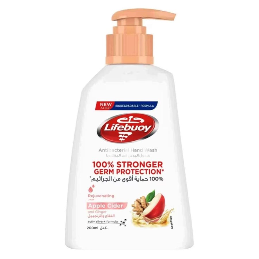 Lifebuoy hand wash with apple and ginger extract 200 ml