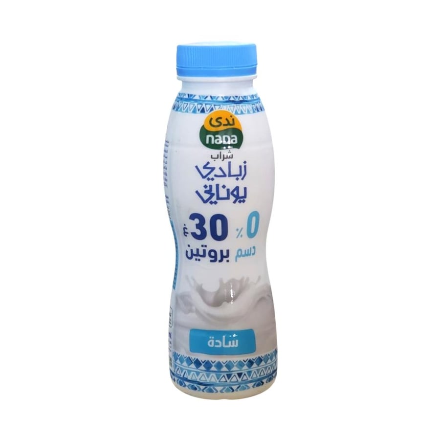 شراب زبادي يوناني سادة ندى 330 مل