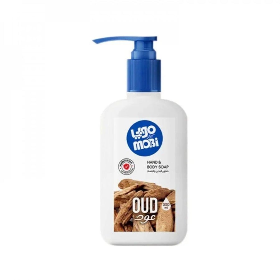 Mobi liquid soap for hands and body, musk scent, 300 ml