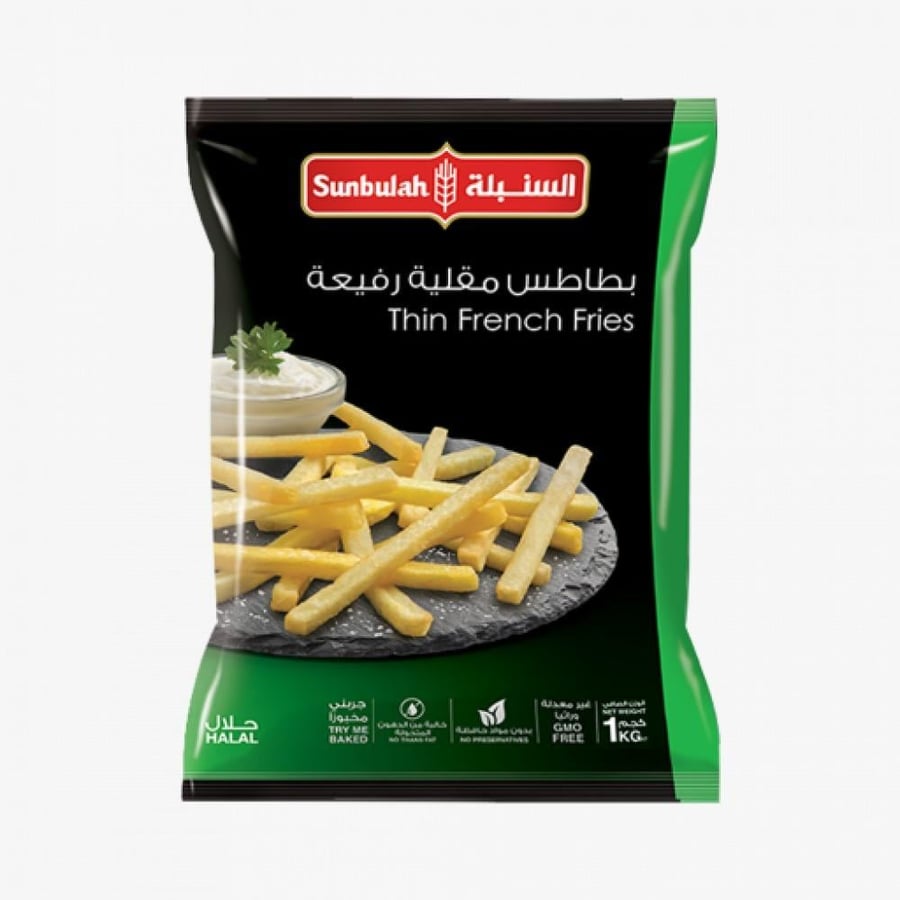 بطاطس مقلية رفيعة السنبلة  1كيلو