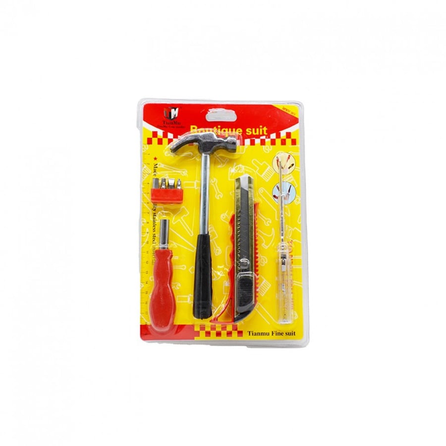 Hammer set with scalpel and 2 screwdrivers