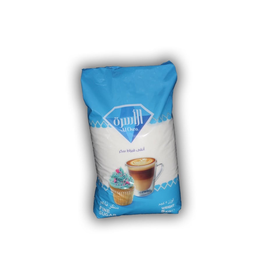 Family sugar fine 5kg plastic