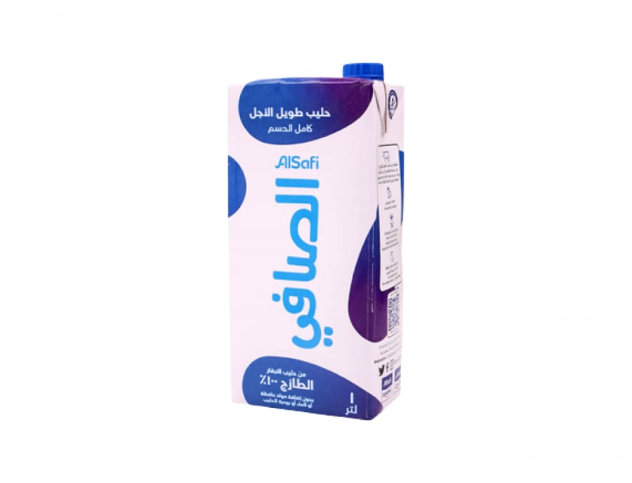 حليب الصافي كامل الدسم طويل الاجل 1لتر
