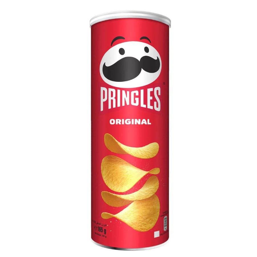 Pringles snack crispy with original flavor 165 grams