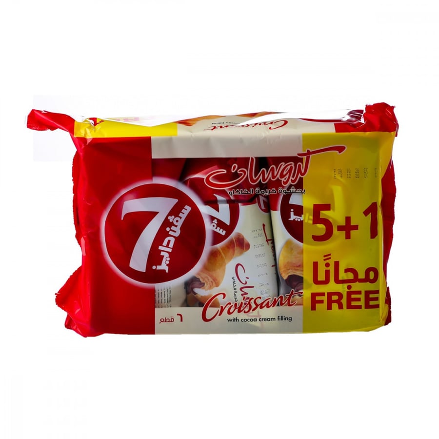 Seven Days croissant with cocoa cream filling 5+1 free