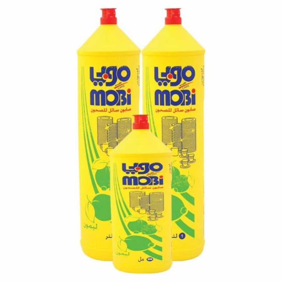 Moby Dishwashing Liquid 2 liters + free bottle