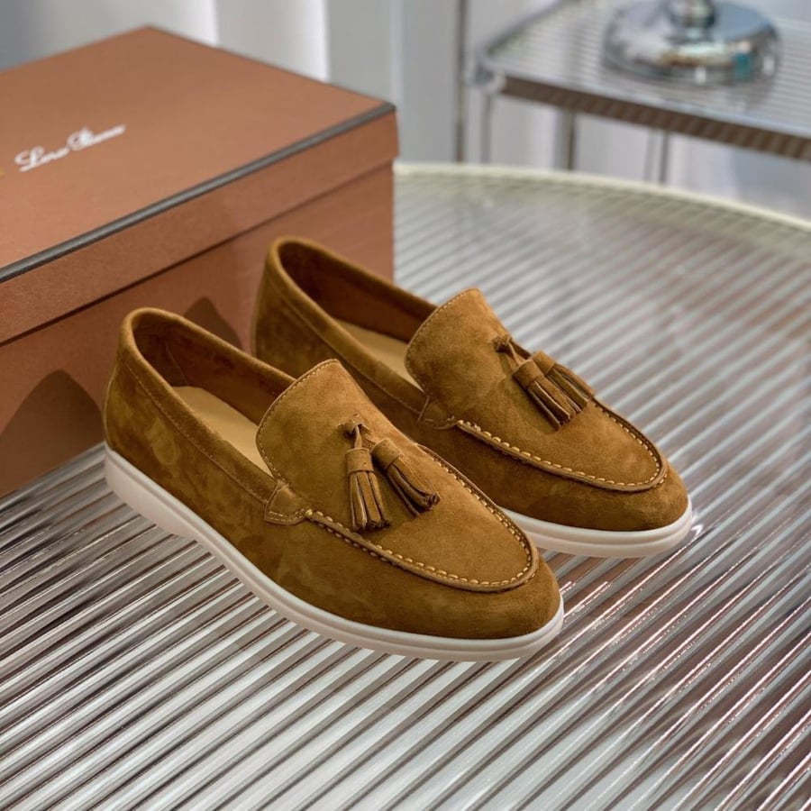 Loro Piana حذاء لوفر فاخر ماستر شامل الملحقات