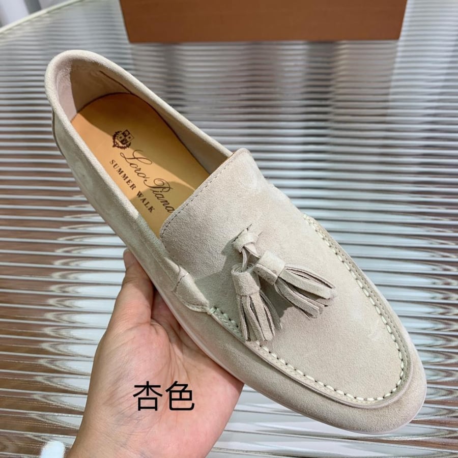 Loro Piana حذاء لوفر فاخر ماستر شامل الملحقات