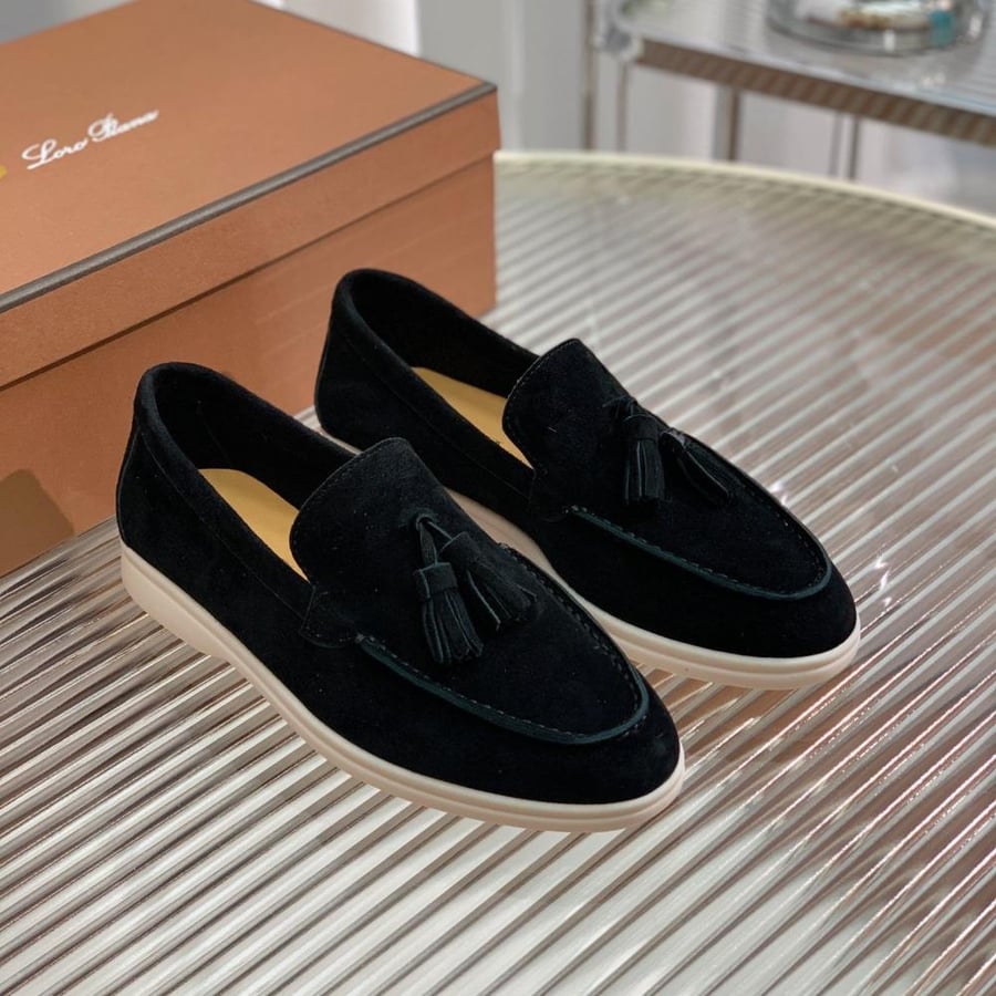 Loro Piana حذاء لوفر فاخر ماستر شامل الملحقات