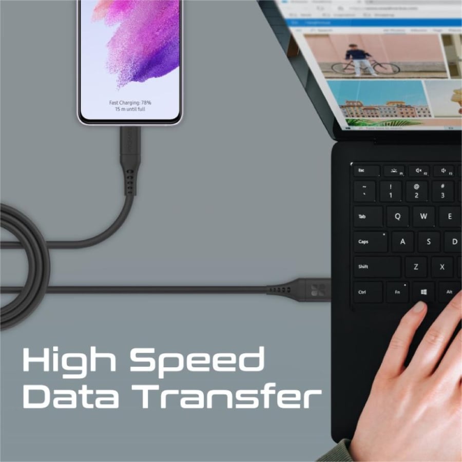 كابل شحن سريع من USB-A إلى Type-C™ PowerLink-AC200 من بروميت